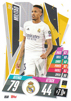 Eder Militao Real Madrid 2020/21 Topps Match Attax CL #REA08
